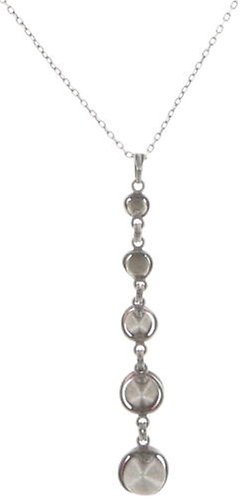 image for Necklace Pendant Sparkle Twist Dark Rose fuchsia 