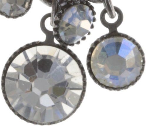 image for Earring Stud Dangling Waterfalls White  