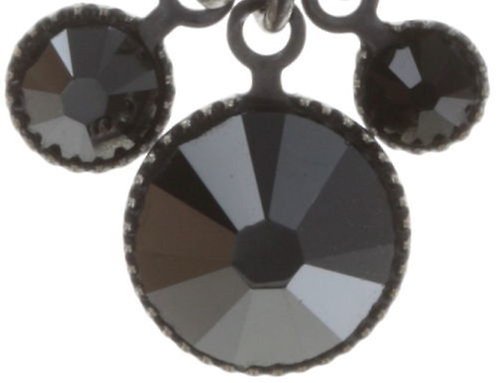 image pour Clou d'oreille pendant Waterfalls Noir  