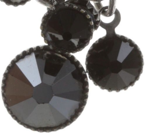 image for Earring Stud Dangling Waterfalls Black  