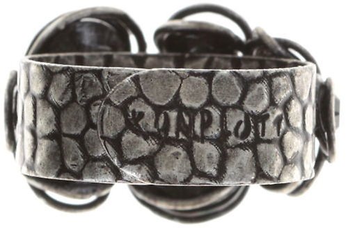 image for Ring Sparkle Twist Black jet hematite 