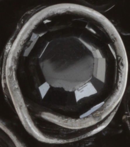 image for Ring Sparkle Twist Black jet hematite 