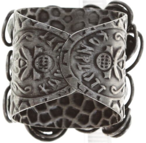 image for Ring Sparkle Twist Black jet hematite 