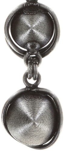 image for Earring Stud Dangling Sparkle Twist Black jet hematite 