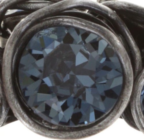 image for Ring Sparkle Twist Blue Denim Blue 