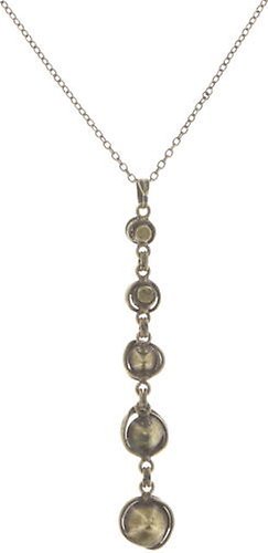 Bild für Halskette mit Anhänger Sparkle Twist Beige Kristall goldener Schatten 