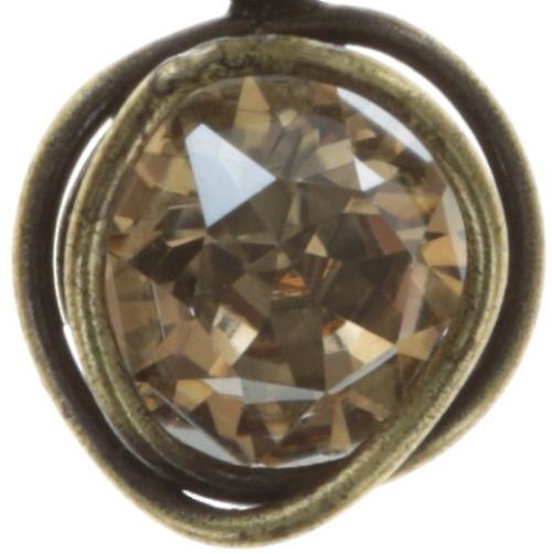 Bild für Halskette mit Anh&auml;nger Sparkle Twist Beige Kristall goldener Schatten 