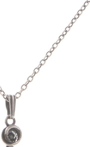 image for Necklace Pendant Sparkle Twist Black jet hematite 