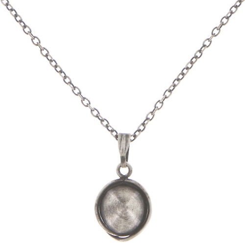 image for Necklace Pendant Sparkle Twist Black jet hematite 