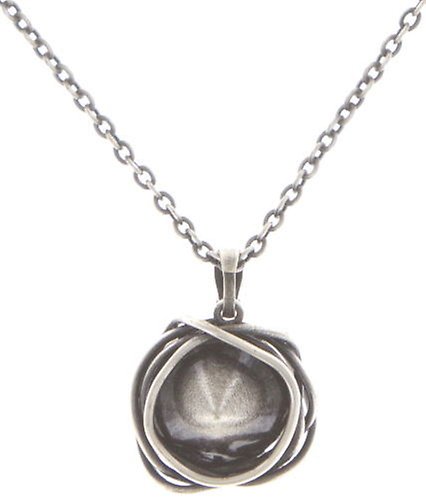 image for Necklace Pendant Sparkle Twist White crystal ss 60