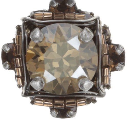 image pour Clou d'oreille pendant Byzantine Beige  