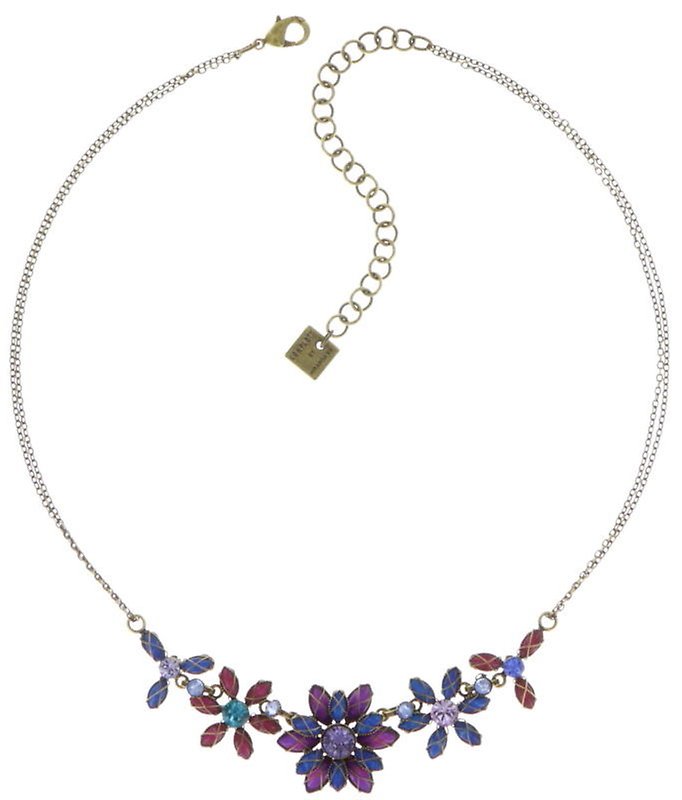 image pour Collier Psychodahlia Bleu / Lila  extra small. smallest
