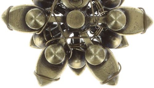 image for Earring Stud Psychodahlia Blue / Green  extra small