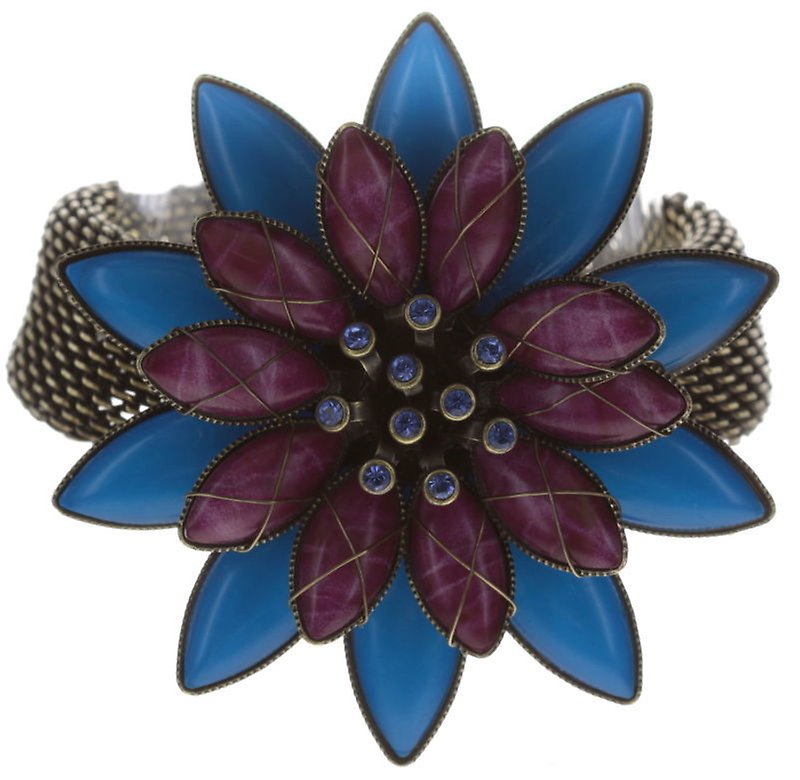 Bild für Armband Psychodahlia Blau / Lila  groß