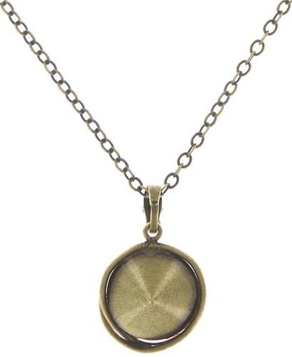 image for Necklace Pendant Sparkle Twist Brown / Orange crystal copper 