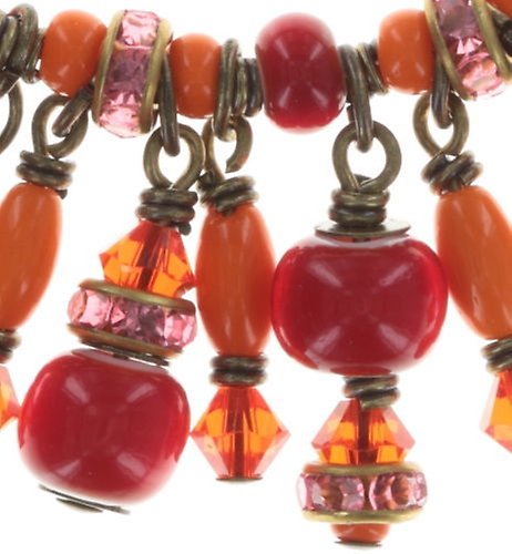 Bild für Ohrstecker baumelnd Glamour d'Afrique Orange  