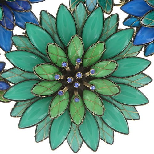 image pour Collier Collier Psychodahlia Bleu / Vert  