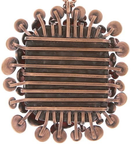 image for Necklace Pendant Alien Caviar Pink / Orange  