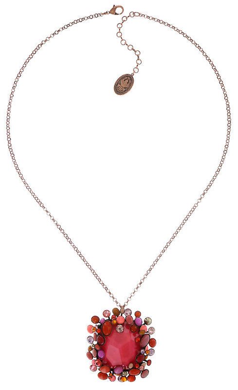 image for Necklace Pendant Alien Caviar Pink / Orange  