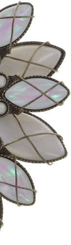 image for Earring clip Psychodahlia White  medium