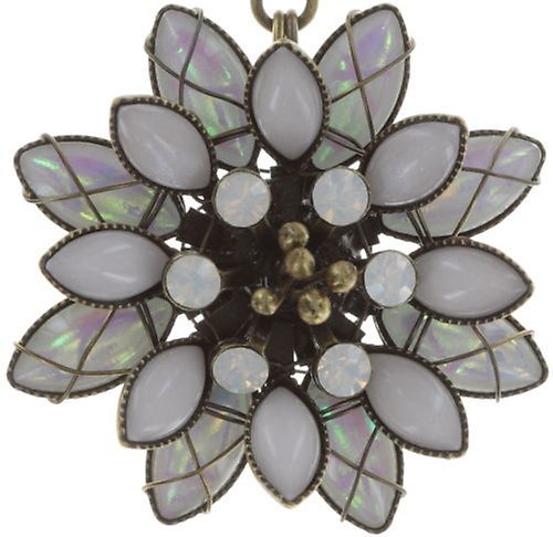 image for Earring Stud Dangling Psychodahlia White  small