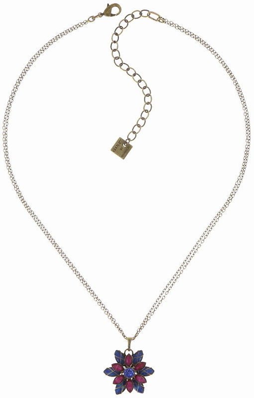 image pour Collier pendant Psychodahlia Bleu / Lila  extra small