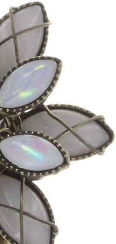 image pour Boucles d'oreilles Clip Psychodahlia Blanc  extra small