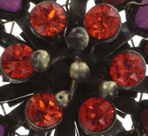 image pour Collier Collier Psychodahlia Orange / Lila  