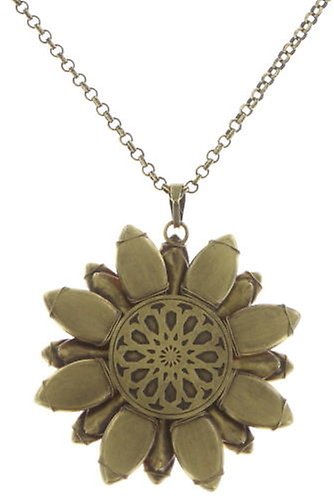 image for Necklace Pendant Psychodahlia Orange / Lila  medium