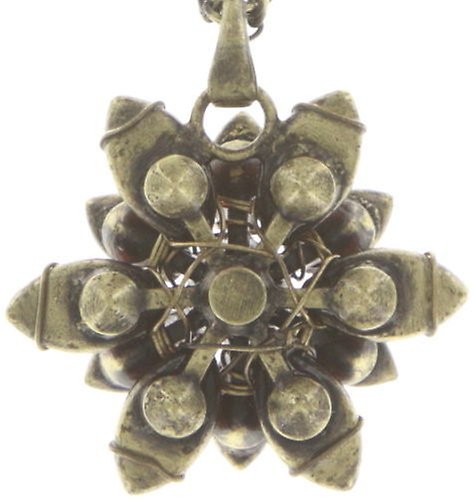 Bild für Halskette mit Anh&auml;nger Psychodahlia Orange / Lila  Extra Small