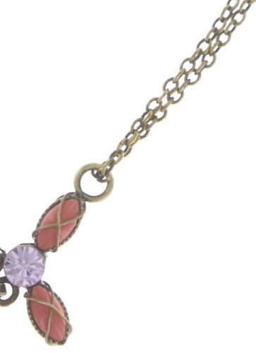 image for Necklace Psychodahlia Orange / Lila  extra small. smallest