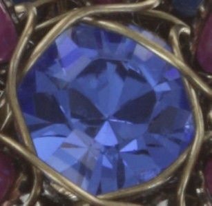 Bild für Ohrringe mit Clip Psychodahlia Blau / Lila  Extra Small