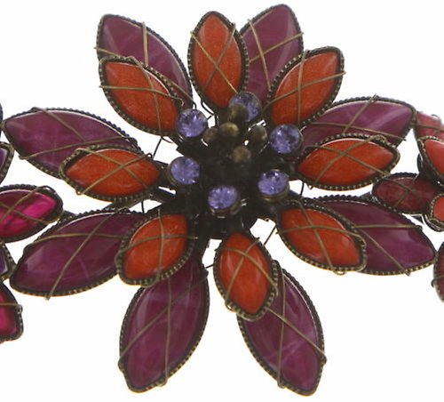 image for Head Band Psychodahlia Orange / Lila  medium, small, extra small