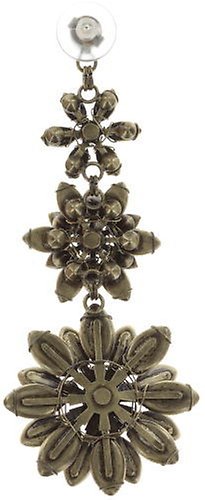 image for Earring Stud Dangling Psychodahlia Blue / Lila  small, extra small, smallest