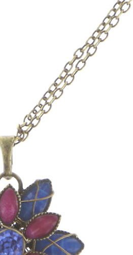 Bild für Halskette mit Anh&auml;nger Psychodahlia Blau / Lila  Extra Small