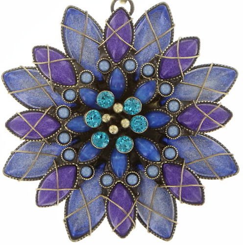 Kép Necklace pendant Psychodahlia Blue / Lila  medium