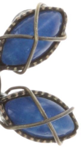 image pour Clou d'oreille Psychodahlia Bleu  