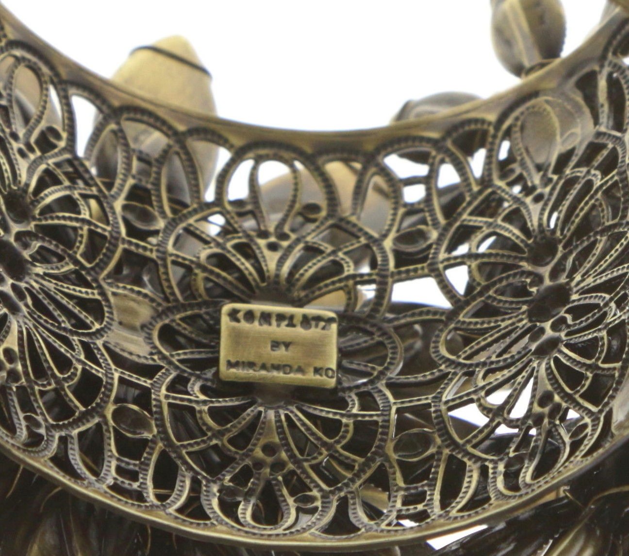 image pour Bracelet rigide Psychodahlia Blanc  extra large, medium, small