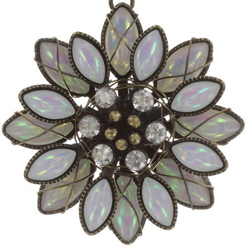 image pour Clou d'oreille pendant Psychodahlia Blanc  small, extra small, smallest