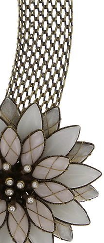 image for Necklace Collier Psychodahlia White  