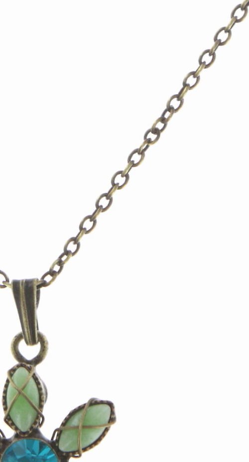 image pour Collier pendant Psychodahlia Bleu / Vert  smallest