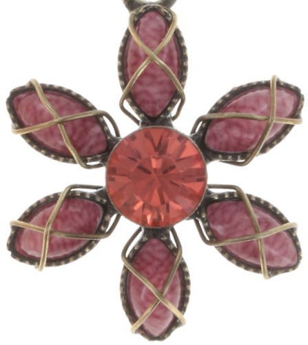 Bild für Halskette mit Anh&auml;nger Psychodahlia Rot  kleinstes