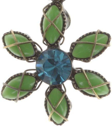 image for Necklace Pendant Psychodahlia Blue / Green  smallest