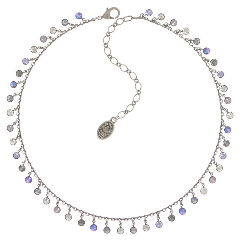 image for Necklace Waterfalls Grey / Lila  