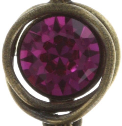 Bild für Ohrstecker baumelnd Sparkle Twist Dunkelrosa Fuchsia 