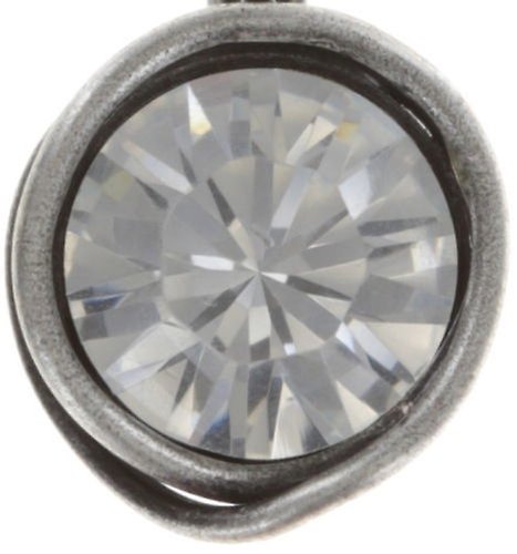 image for Earring Eurowire Sparkle Twist White  