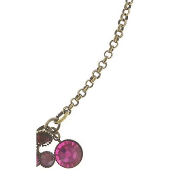 image for Necklace Waterfalls dark rose  