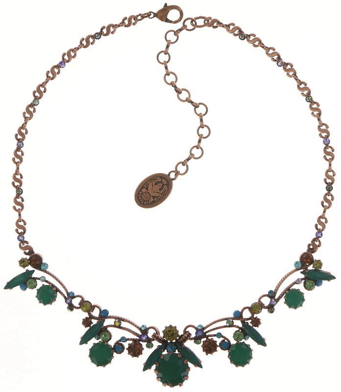 image pour Collier La Maitresse Marron / Vert  