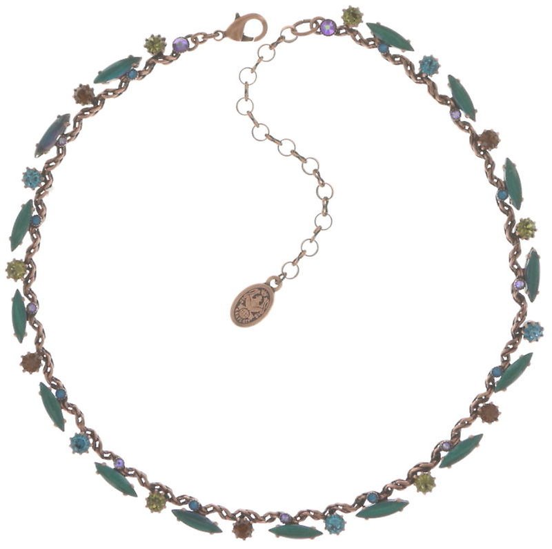 image pour Collier La Maitresse Marron / Vert  