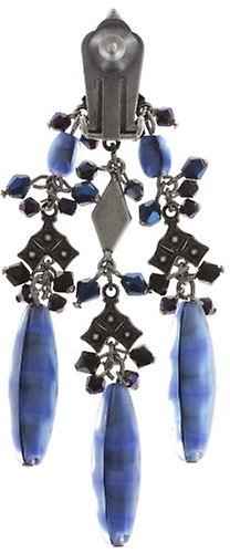 image pour Boucle d'oreille Clip pendante Arabic Nights Bleu  